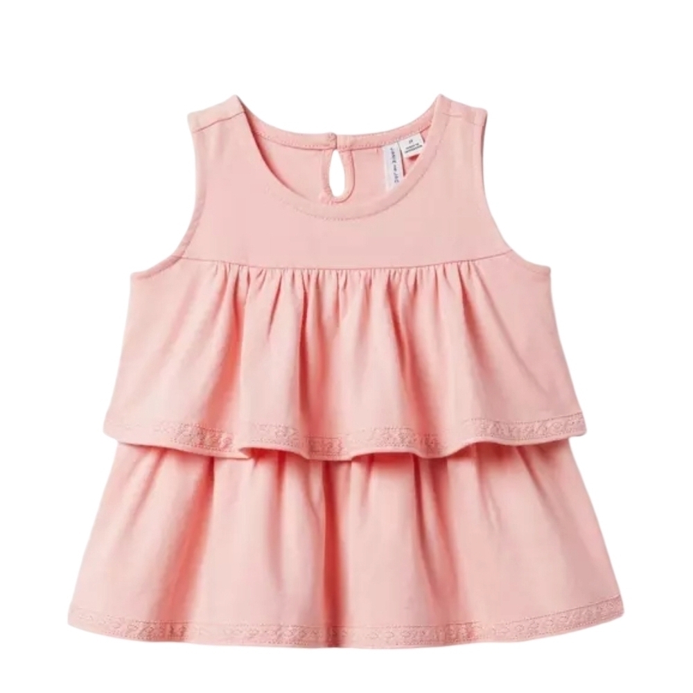 Janie and Jack Tiered Ruffle Jersey Top C0085